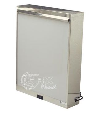 Equipamentos Radiologia - Negatoscpios Especiais - Negatoscpio Konex Inox 1 Corpos 127V